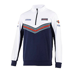 Half Zip Sweatshirt Martini Racing - Schwarz und Weiß