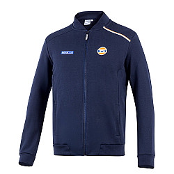 Gulf Sweatshirt mit durchgehendem Reißverschluss - Navy Blau