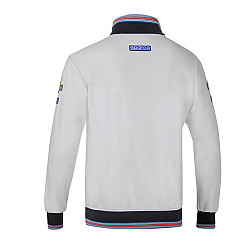 Herren Sweatshirt mit durchgehendem Reißverschluss Martini Racing - Grau
