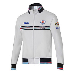 Herren Sweatshirt mit durchgehendem Reißverschluss Martini Racing - Grau