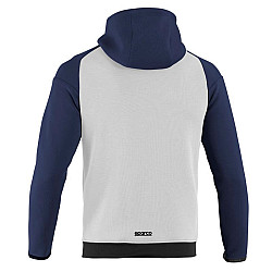 Hooded Full Zip Sweatshirt Sparco - Weiß Navy Blau