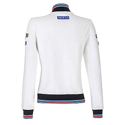 Ladies Sweatshirt mit durchgehendem Reißverschluss - Weiß