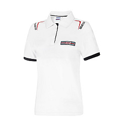 Damen Martini Racing Polo von Sparco - Weiß