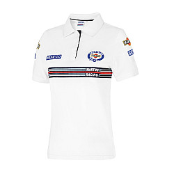 Damen Sparco Polo Replica Martini Racing - Weiß