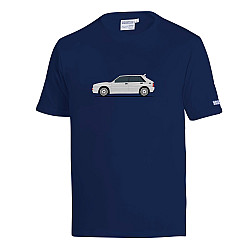 Lancia Delta HF T-Shirt - Marineblau / Weiß