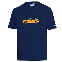 Lancia Delta HF T-Shirt - Marineblau / Gelb