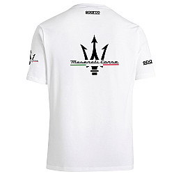 Maserati T-Shirt von Sparco - Weiß