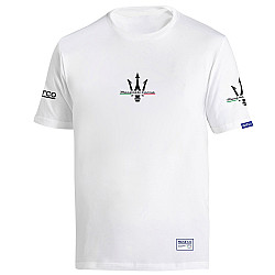 Maserati T-Shirt von Sparco - Weiß