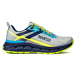 Sparco S-Pike Turini - Silber / Blau Marine / Fluo Limette