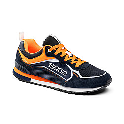 Sparco S-Road Schuhe - Marineblau / Fluoreszierend Orange