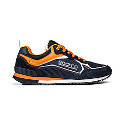Sparco S-Road Schuhe - Marineblau / Fluoreszierend Orange