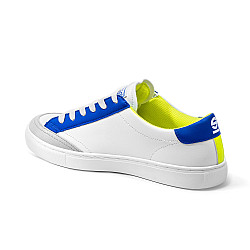 Sparco S-Time Schuhe - Weiß / Blau / Fluo Gelb