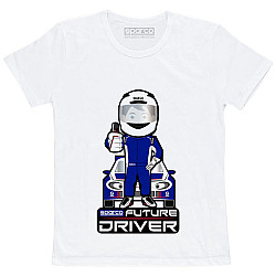 T-Shirt Future Racer von Sparco - Weiß