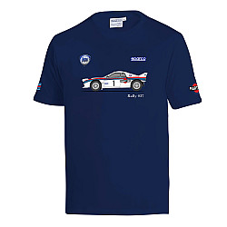 T-Shirt Lancia 037 Rally Martini Racing - Navy Blau
