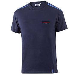 T-Shirt Martini Racing Stripes - Marineblau