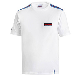 T-Shirt Martini Racing Stripes - Weiß