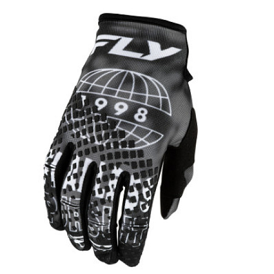 Fly Racing Kinetic Blur Handschuhe - Schwarz / Grau