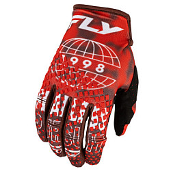 Fly Racing Kinetic Blur Handschuhe - Rot / Bordeaux