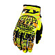 Fly Racing Kinetic Blur Handschuhe - Weiß / Hi-Vis / Orange