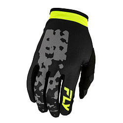Fly Racing Lite Flake Kinderhandschuhe - Grau / Hi-Vis / Schwarz