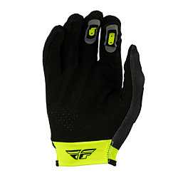 Fly Racing Lite Flake Kinderhandschuhe - Grau / Hi-Vis / Schwarz