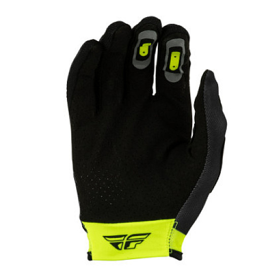 Fly Racing Lite Flake Kinderhandschuhe - Grau / Hi-Vis / Schwarz
