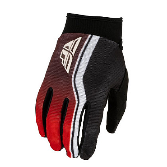 Fly Racing Youth F-16 Raze Handschuhe Kinderhandschuhe - Schwarz / Rot / Weiß