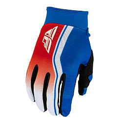 Fly Racing Youth F-16 Raze Handschuhe Kinderhandschuhe - Rot / Weiß / Blau