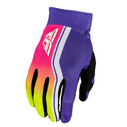 Fly Racing Youth F-16 Raze Kinderhandschuhe - Lila / Rot / Gelb