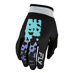 Fly Racing Youth Lite Flake Gloves Kinderhandschuhe - Schwarz / Grau / Mehrfarbig