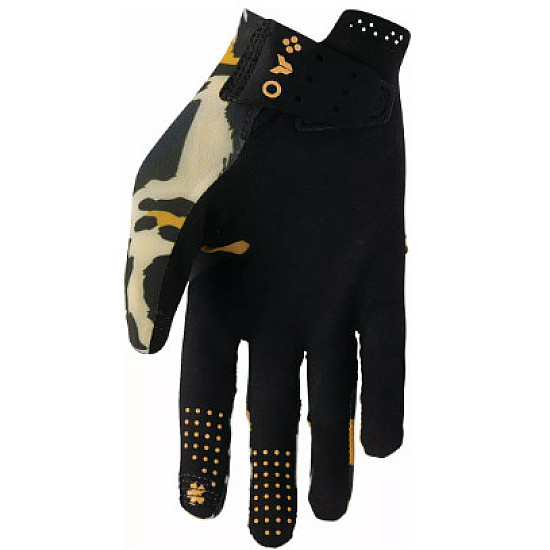 Thor Womens Sportmode Cheetah Damenhandschuhe - Tan / Schwarz