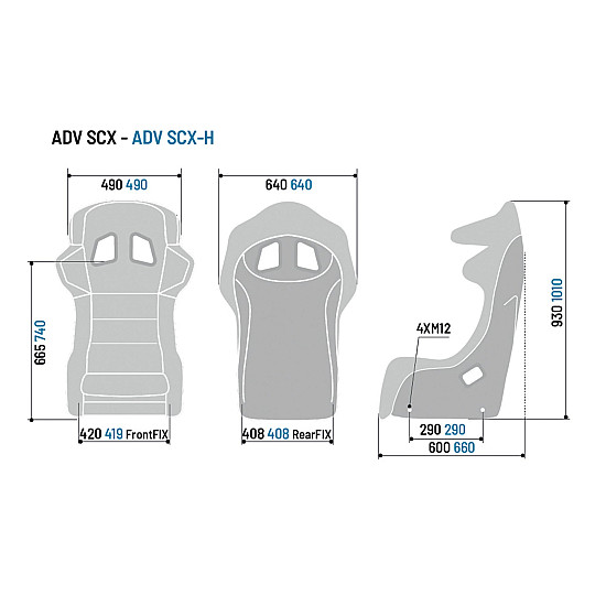 Sparco ADV-SCX H NR Carbon Tech Sitz FIA 8855-1999