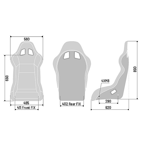 Sparco EVO QRT Sitz X FIA 8855-1999