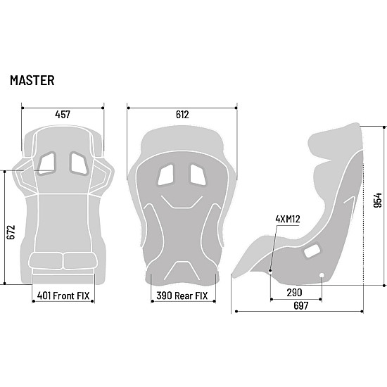 Sparco Master Advanced Sitz FIA 8855-2021