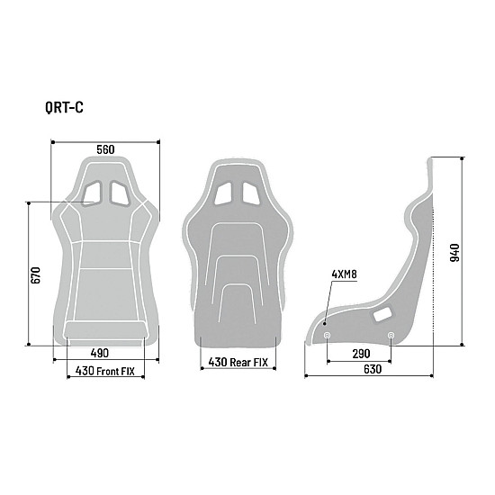 Sparco ORT-C 20 Sitz FIA 8855-1999