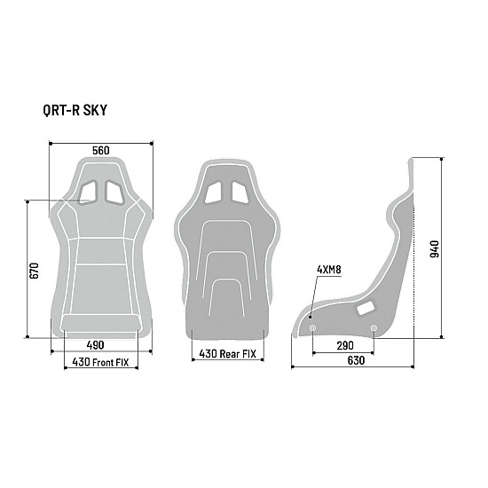Sparco QRT-R Sky Sitz FIA 8855-1999