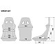 Sparco Sprint Sky Sitz FIA 8855-1999 - Schwarz