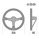 Sparco 325 Wildlederlenkrad - Schwarz