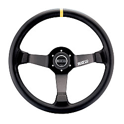 Sparco 345 Lederlenkrad - Schwarz
