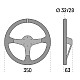 Sparco 345 Lederlenkrad - Schwarz