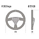 Sparco 383 Logo Velours-Lenkrad