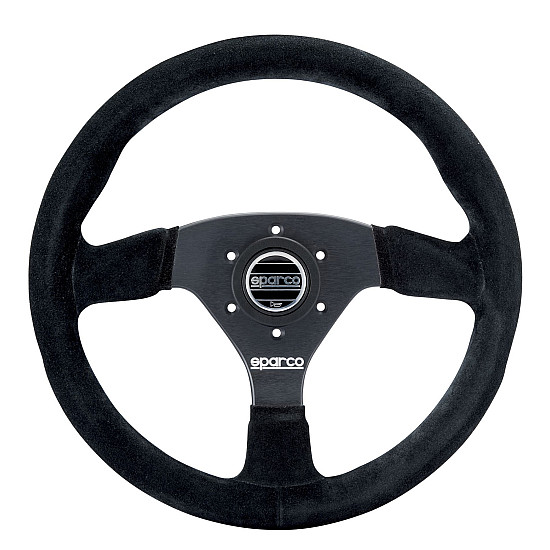 Sparco 383 Wildlederlenkrad - Schwarz