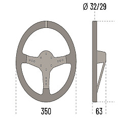 Sparco L 777 Wildlederlenkrad