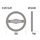 Sparco R215 Flaches Wildlederlenkrad