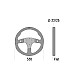 Sparco R330B Lenkrad Wildleder mit Tasten