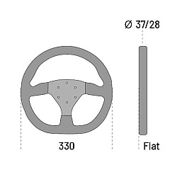 Sparco Ring L360 Wildlederlenkrad