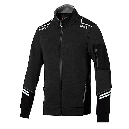 Sparco Full Zip Tech Alabama - Schwarz / Grau