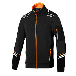 Sparco Full Zip Tech Alabama - Schwarz / Orange