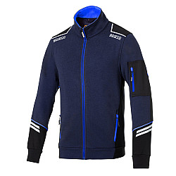 Sparco Full Zip Tech Alabama - Marineblau / Hellblau