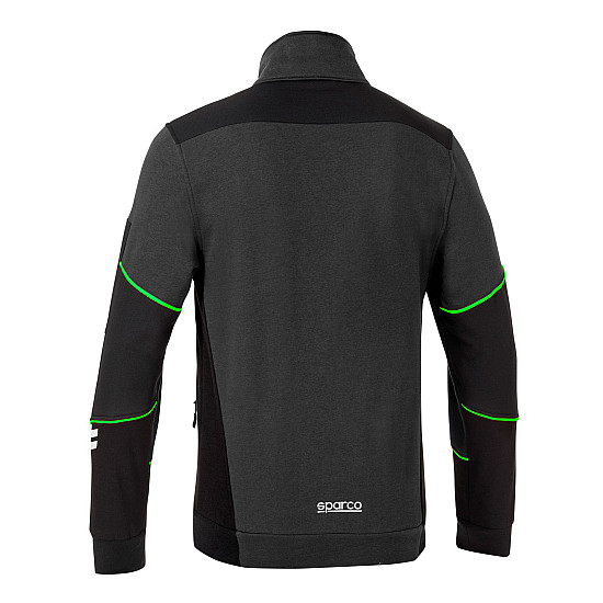Sparco Full Zip Tech Alabama - Grau / Grün